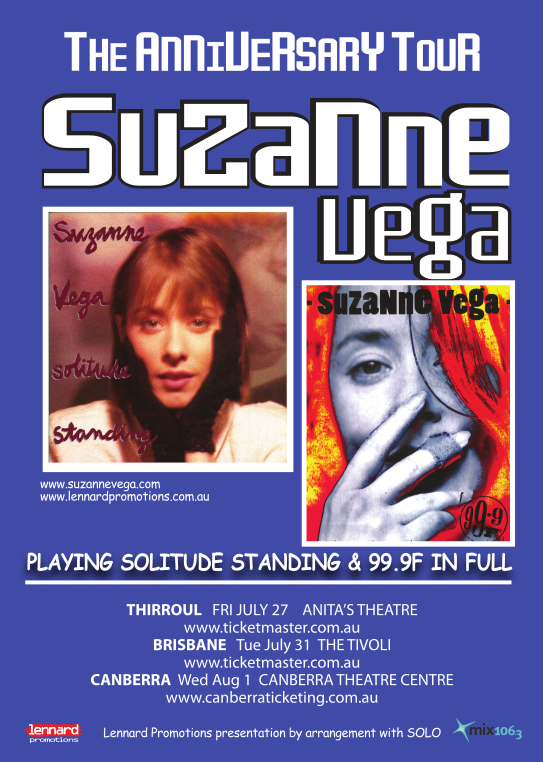 Suzanne Vega The Anniversary Tour